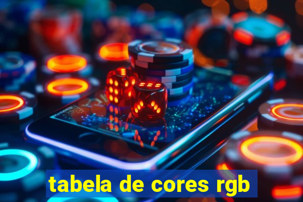 tabela de cores rgb